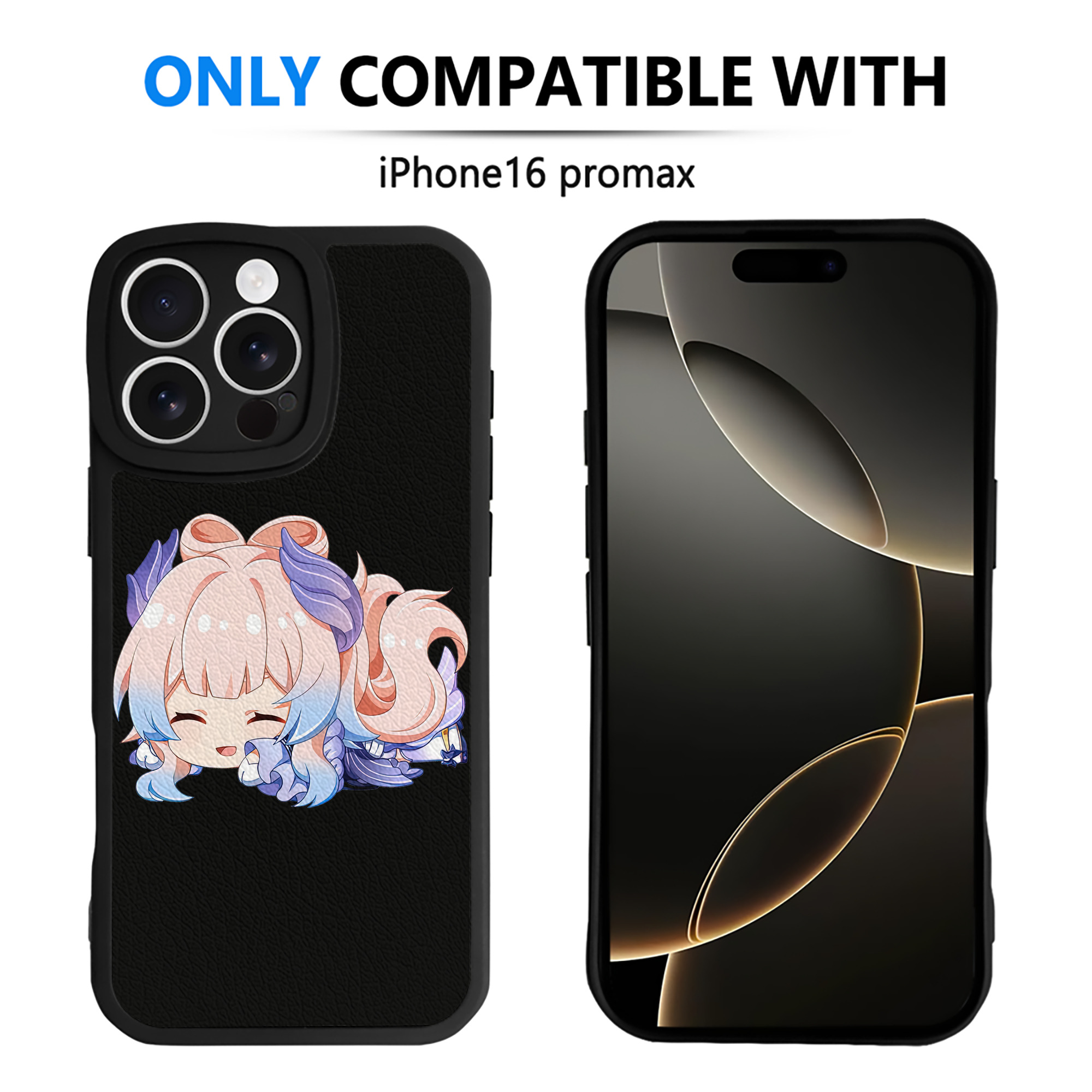 げんし神 珊瑚宮心海 サンゴノミヤ・ココミ genshin Sangonomiya Kokomi 【iPhone 16シリーズ対応】シリコンスマホケース（レザー調） 材質：シリコン
